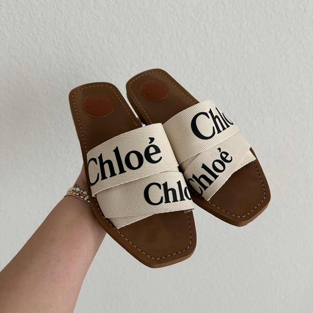 chloe woody sandals